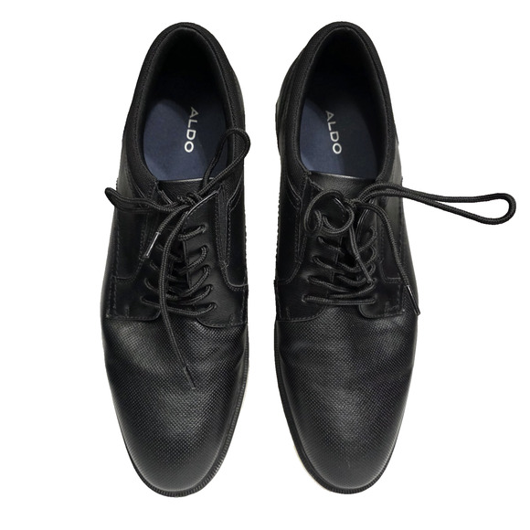 Aldo Shumen Lace-Up Faux Leather Oxfords Sneaker Men 11 M Black Comfort Office - Picture 2 of 11
